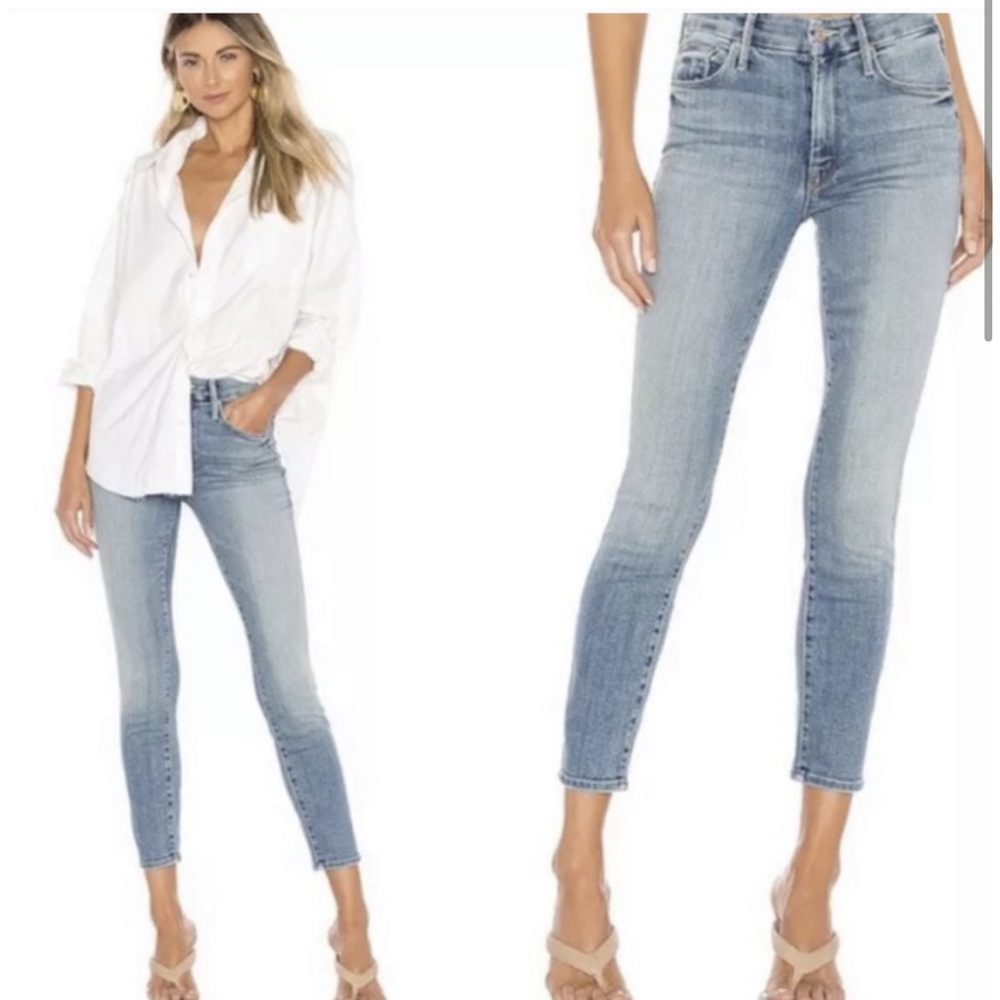 Mother The Looker crop cropped jeans size 30 A Side of Rice and Beans wash color